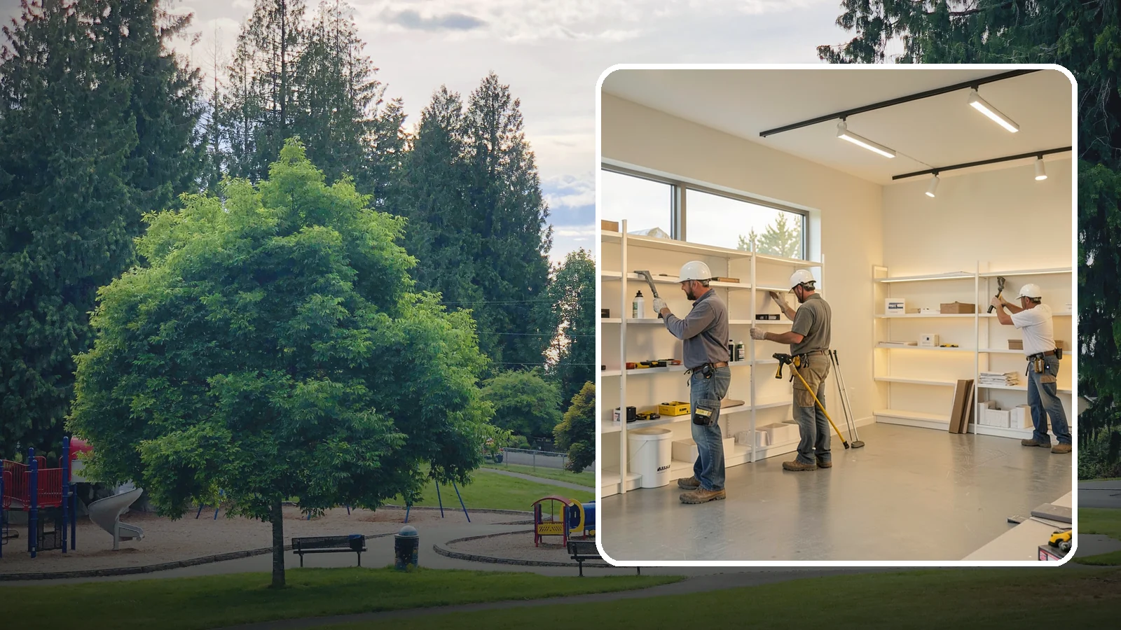 Retail Buildout in Bonney Lake, Pierce County, WA - Store construction that turns raw retail space into a branded, shopper-ready environment.