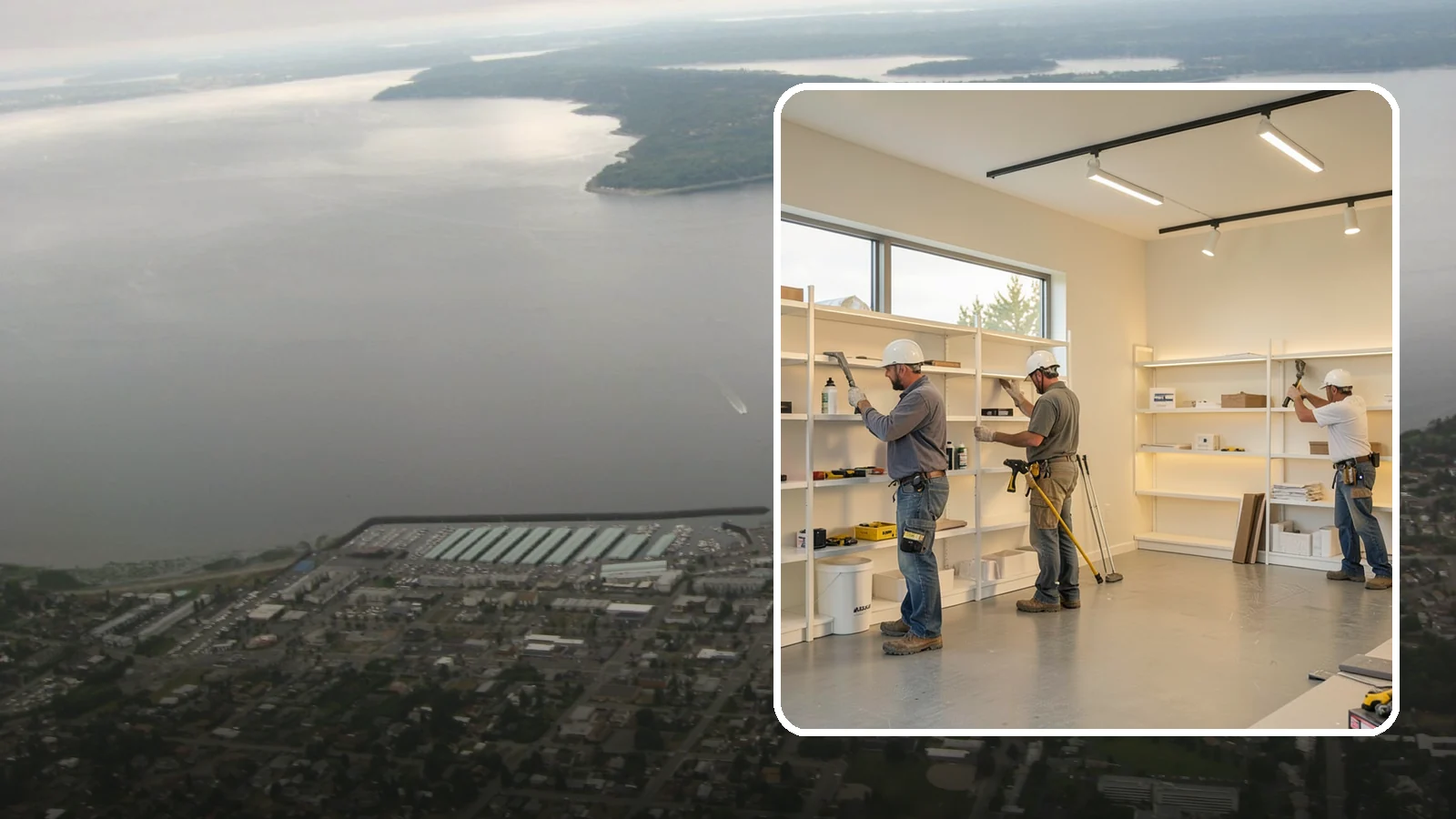 Retail Buildout in Des Moines, King County, WA - Store construction that turns raw retail space into a branded, shopper-ready environment.
