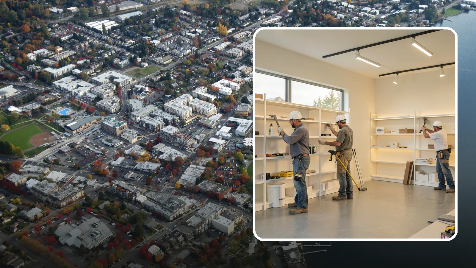 Retail Buildout in Kirkland, King County, WA - Store construction that turns raw retail space into a branded, shopper-ready environment.