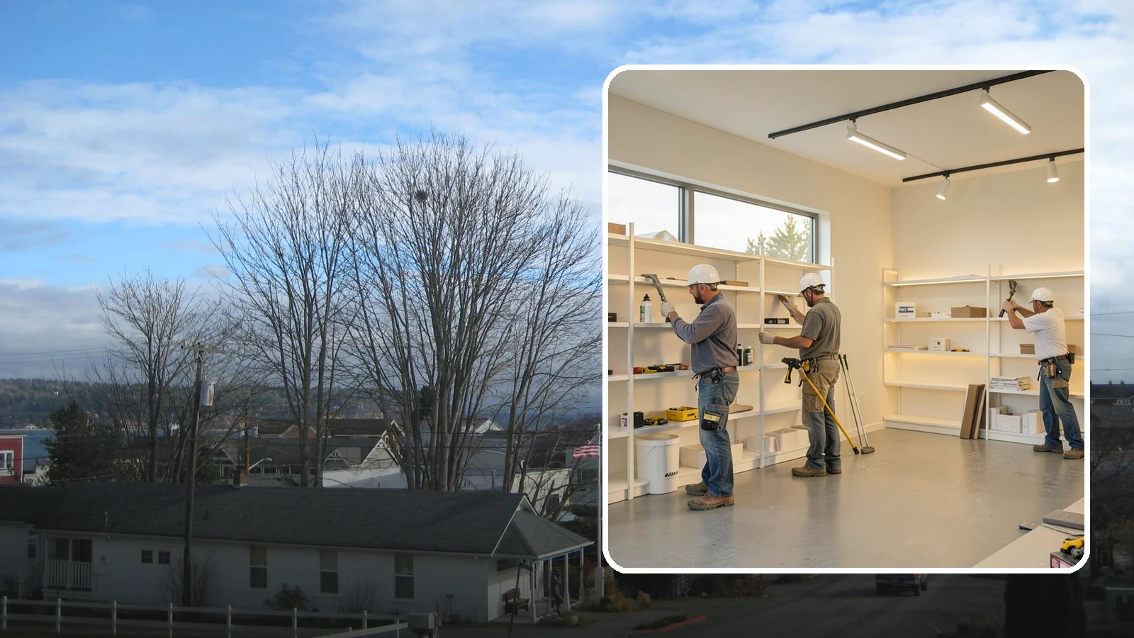 Retail Buildout in Langley, Island County, WA - Store construction that turns raw retail space into a branded, shopper-ready environment.