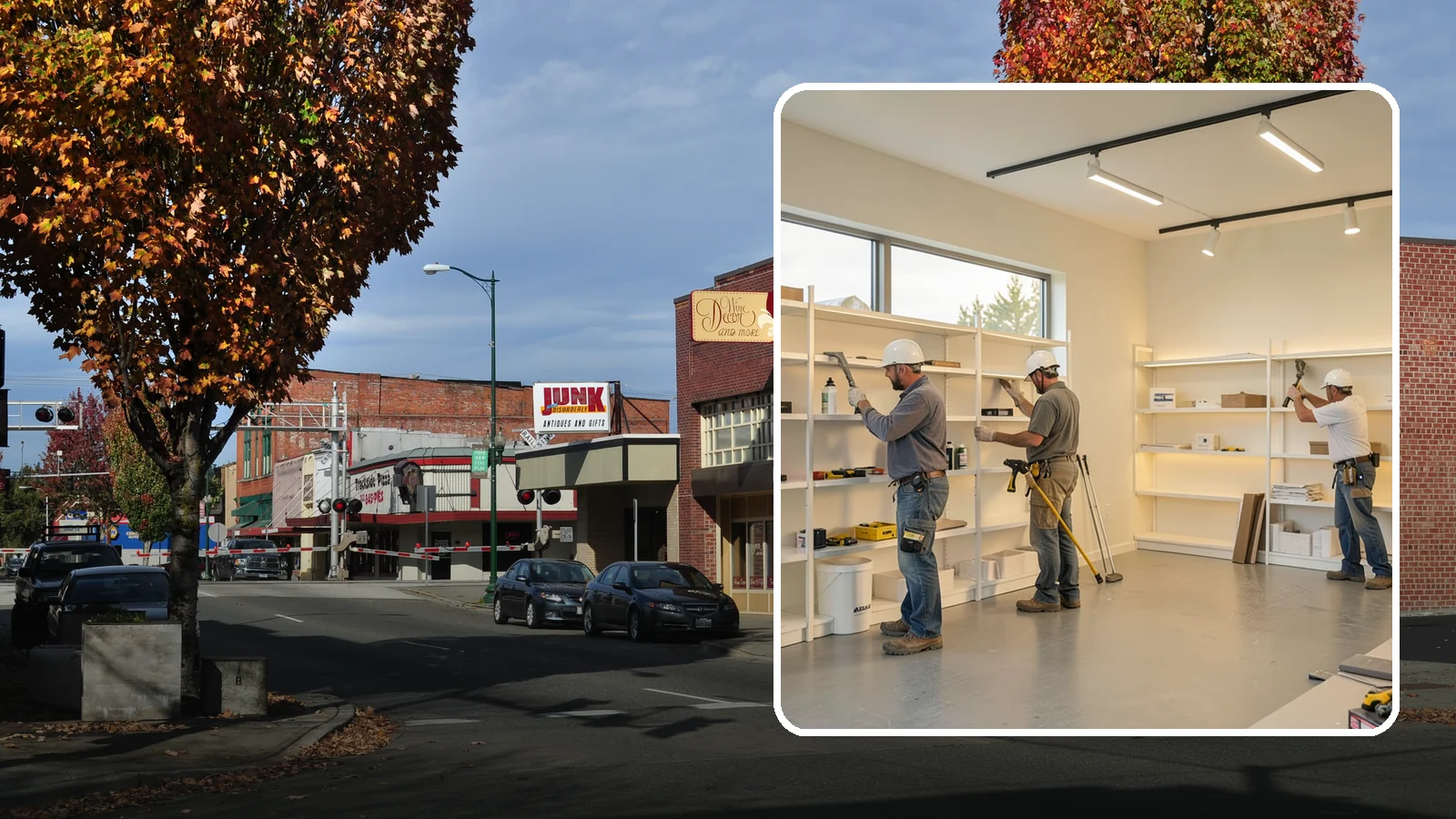 Retail Buildout in Puyallup, Pierce County, WA - Store construction that turns raw retail space into a branded, shopper-ready environment.