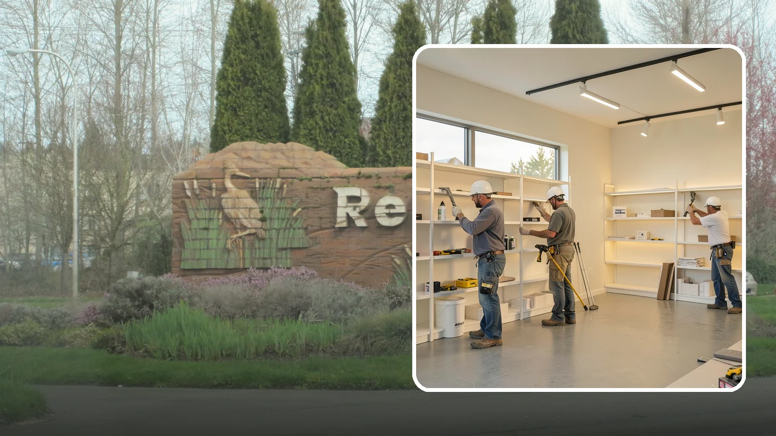 Retail Buildout in Renton, King County, WA - Store construction that turns raw retail space into a branded, shopper-ready environment.