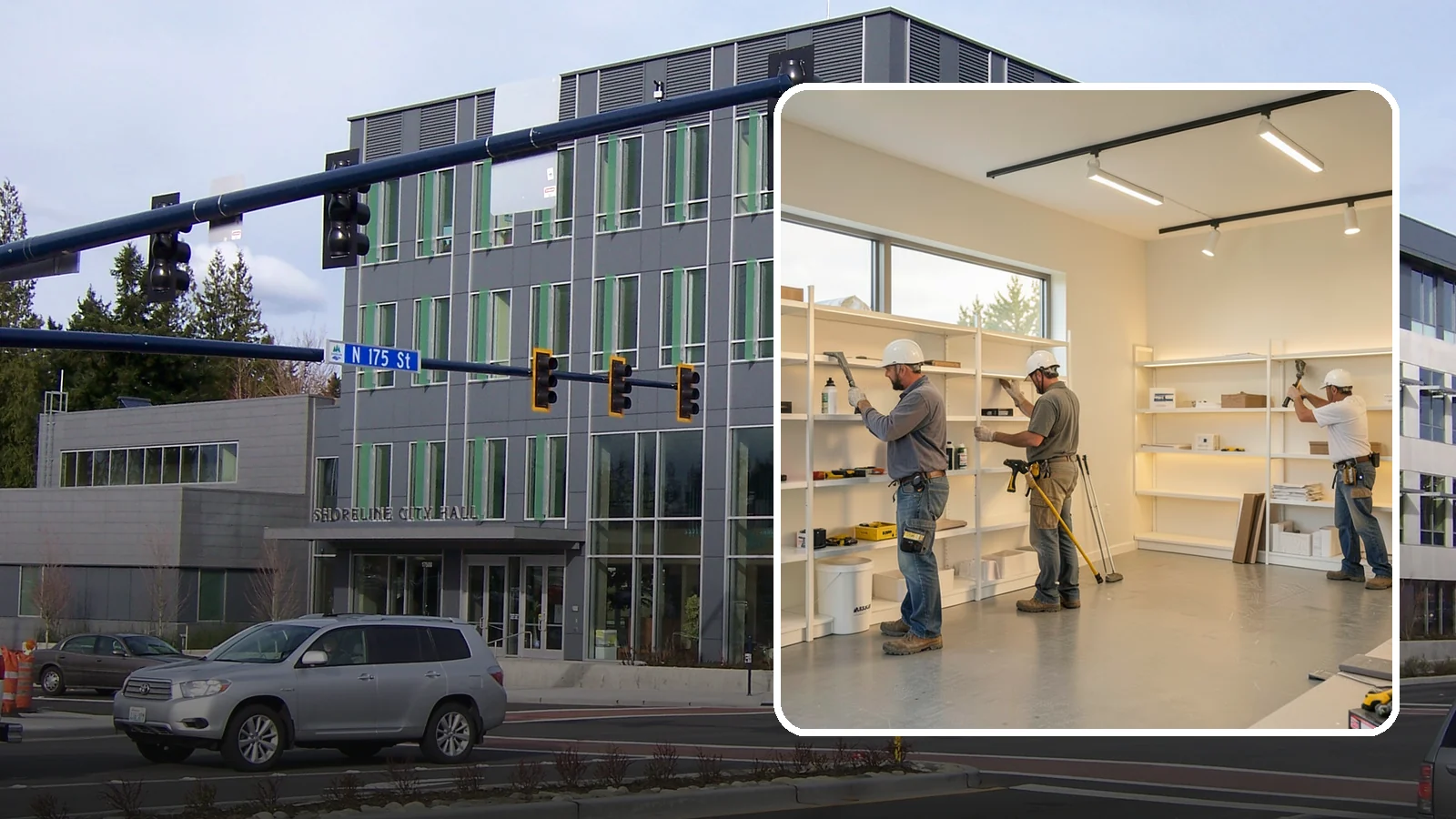 Retail Buildout in Shoreline, King County, WA - Store construction that turns raw retail space into a branded, shopper-ready environment.