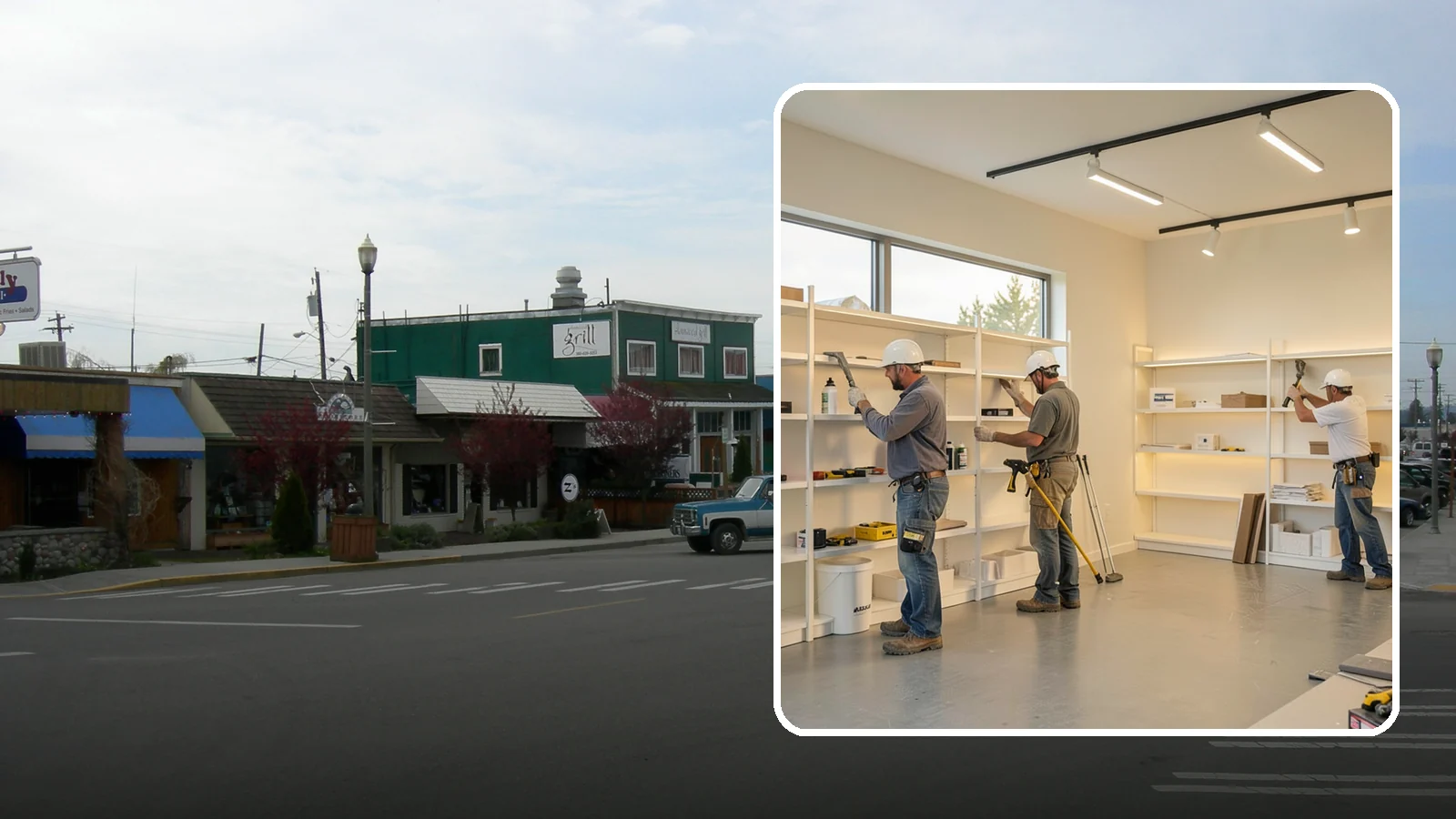 Retail Buildout in Stanwood, Snohomish County, WA - Store construction that turns raw retail space into a branded, shopper-ready environment.