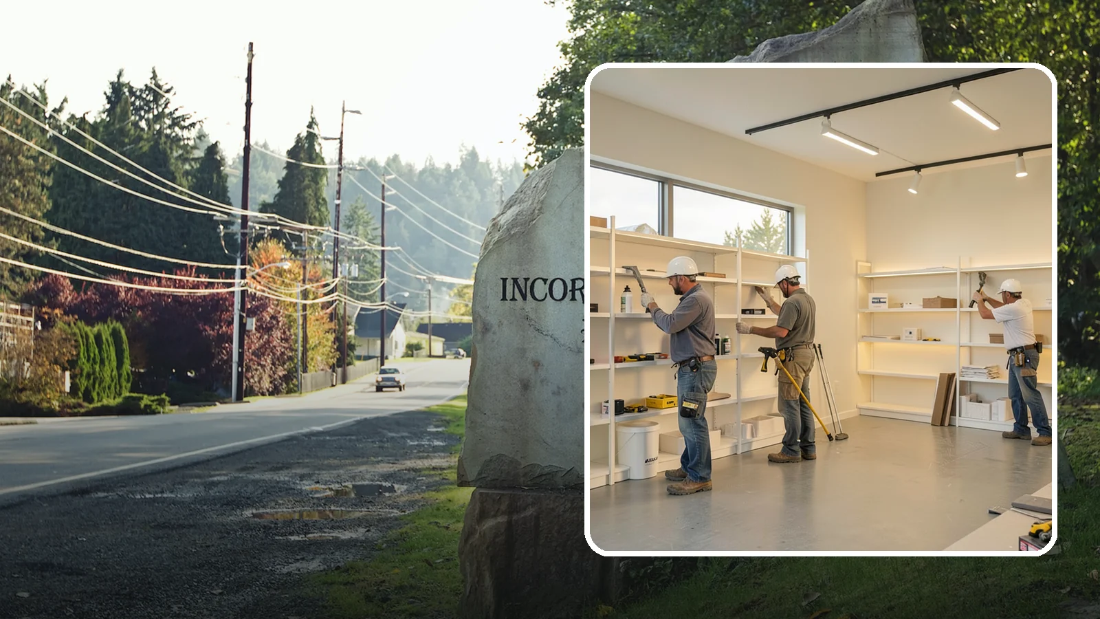Retail Buildout in Wilkeson, Pierce County, WA - Store construction that turns raw retail space into a branded, shopper-ready environment.