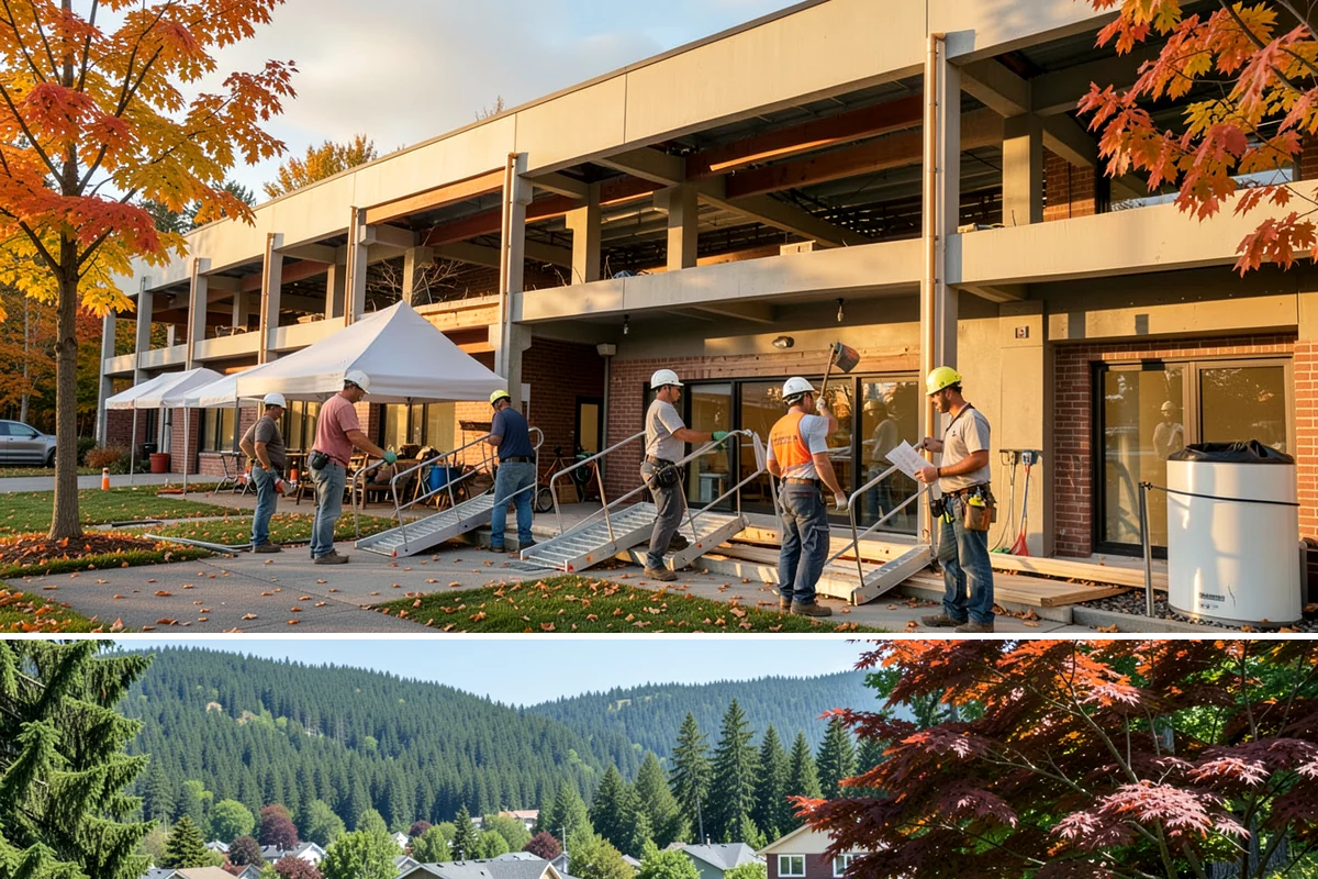 Retail Renovation in Index, Snohomish County, WA - Renovations are frequently timed for slower sales periods so the refresh is complete before the next busy season.