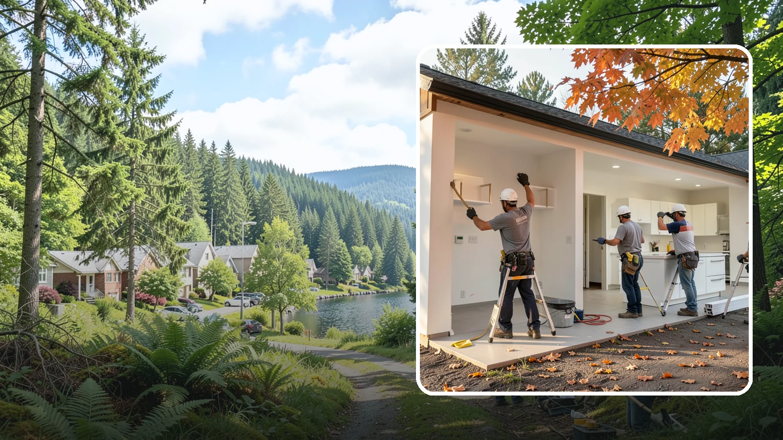 Retail Renovation in Lake Forest Park, King County, WA - Renovation of existing stores to modernize layout, fixtures, and customer appeal.