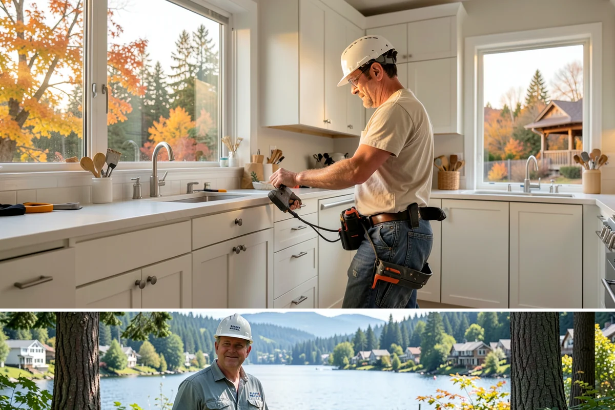Retail Renovation in Milton, King County, WA - Renovations are frequently timed for slower sales periods so the refresh is complete before the next busy season.