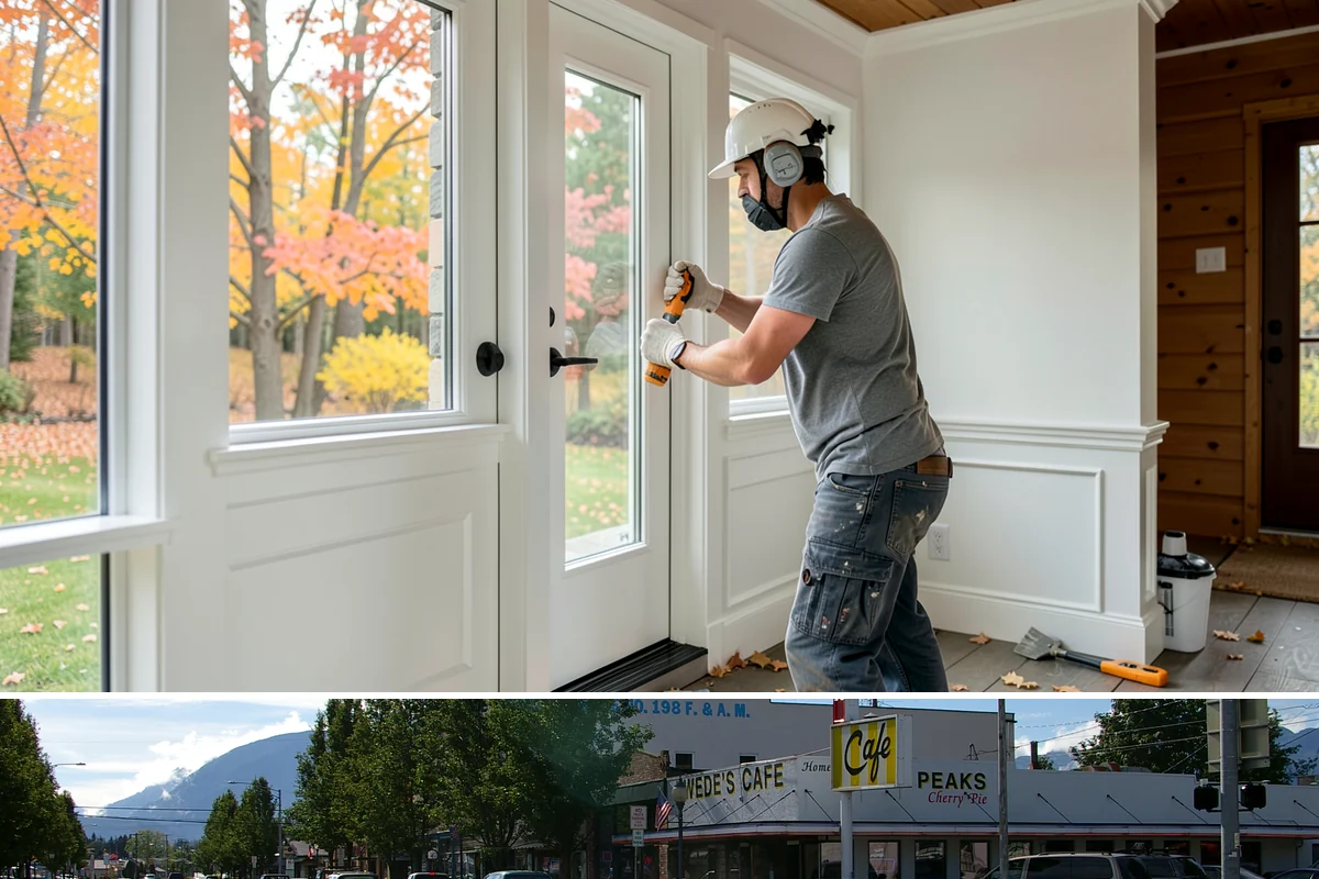 Retail Renovation in North Bend, King County, WA - Renovations are frequently timed for slower sales periods so the refresh is complete before the next busy season.