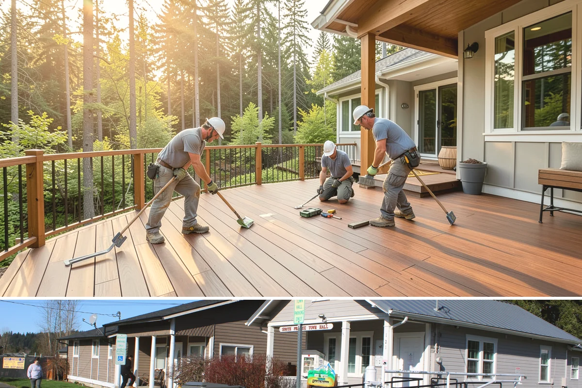 Retail Renovation in South Prairie, Pierce County, WA - Renovations are frequently timed for slower sales periods so the refresh is complete before the next busy season.
