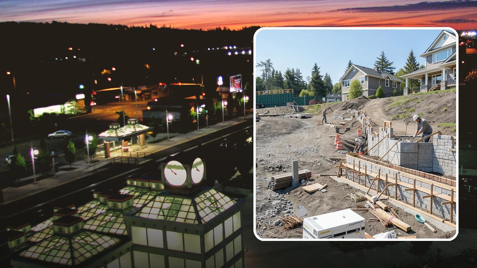 Retaining Wall Construction in Auburn, King County, WA - Building an engineered wall that holds back soil on sloped Puget Sound lots and creates usable, stable ground.
