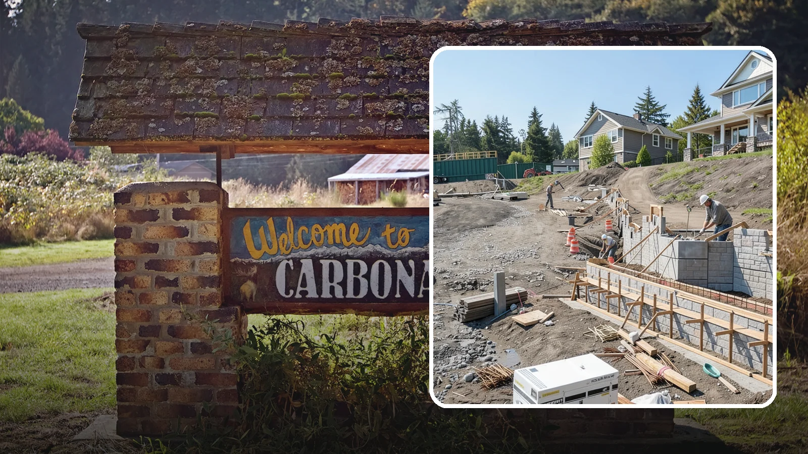 Retaining Wall Construction in Carbonado, Pierce County, WA - Building an engineered wall that holds back soil on sloped Puget Sound lots and creates usable, stable ground.