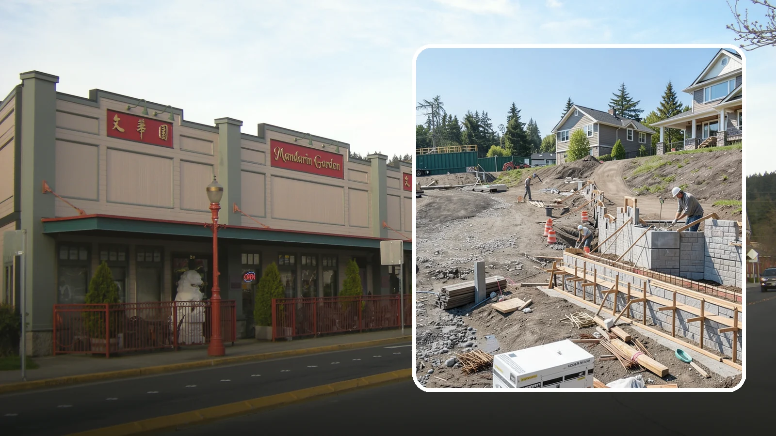 Retaining Wall Construction in Issaquah, King County, WA - Building an engineered wall that holds back soil on sloped Puget Sound lots and creates usable, stable ground.