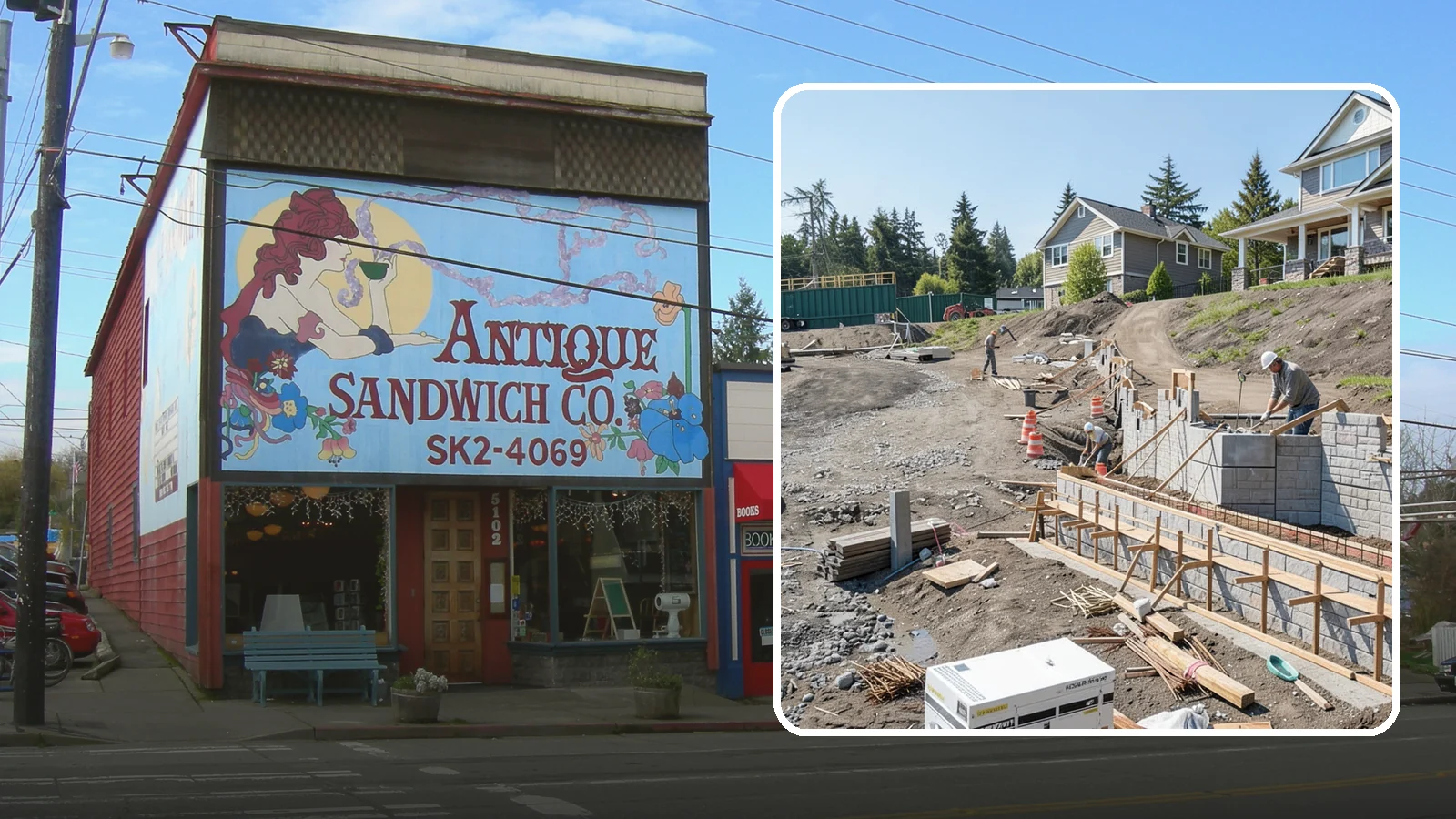 Retaining Wall Construction in Ruston, Pierce County, WA - Building an engineered wall that holds back soil on sloped Puget Sound lots and creates usable, stable ground.