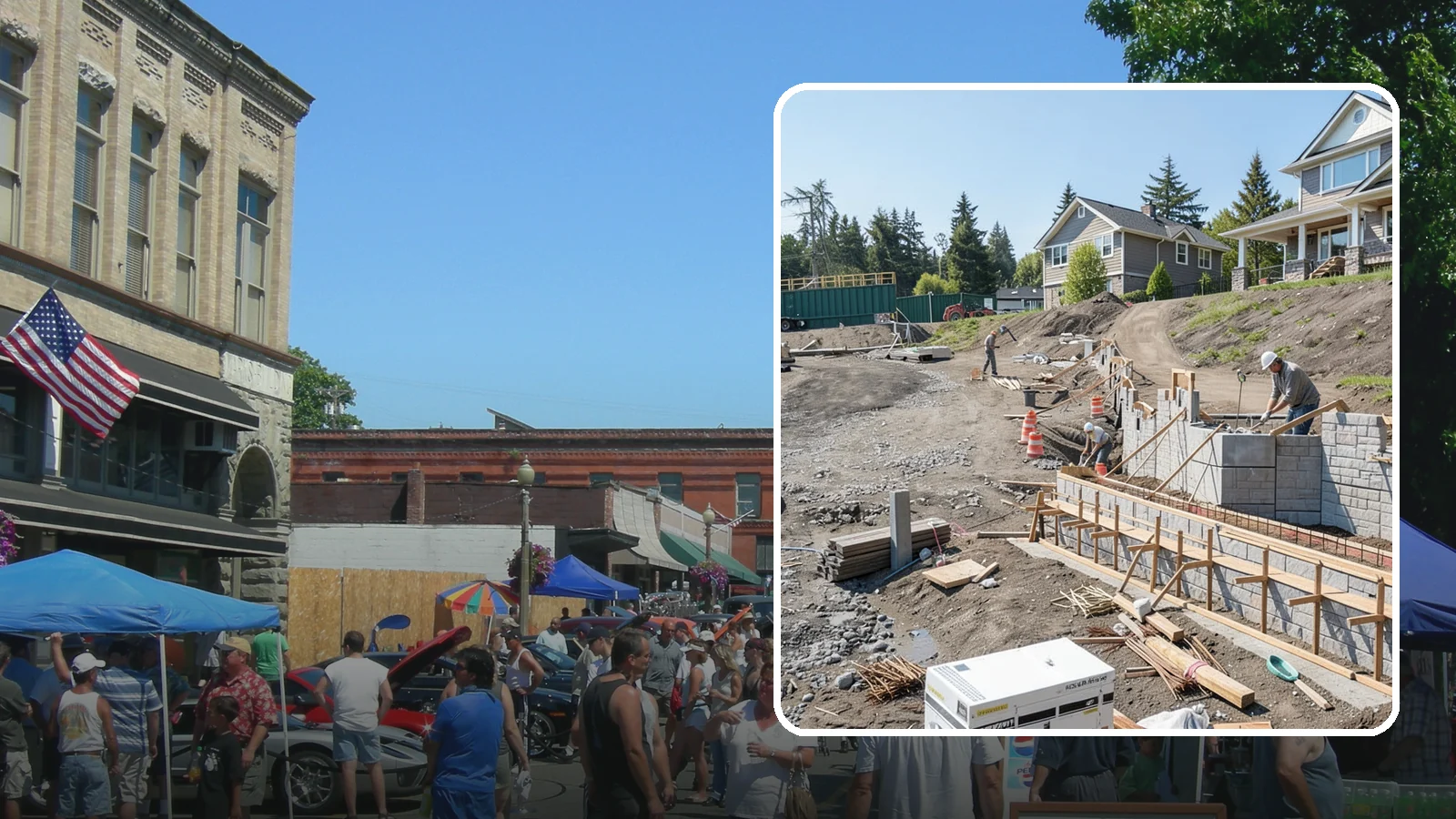 Retaining Wall Construction in Snohomish, Snohomish County, WA - Building an engineered wall that holds back soil on sloped Puget Sound lots and creates usable, stable ground.
