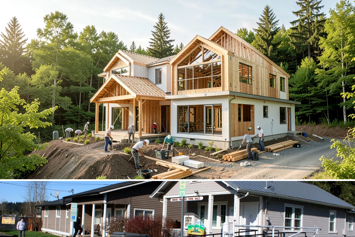 Retaining Wall Construction in South Prairie, Pierce County, WA - Dry summer months are ideal for excavation and base compaction, though many walls can be built through fall before the heavy...
