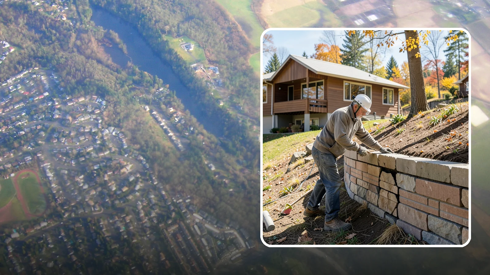 Retaining Wall Repair in Algona, King County, WA - Diagnosing and fixing leaning, cracking, or bulging retaining walls before they fail and damage your property.