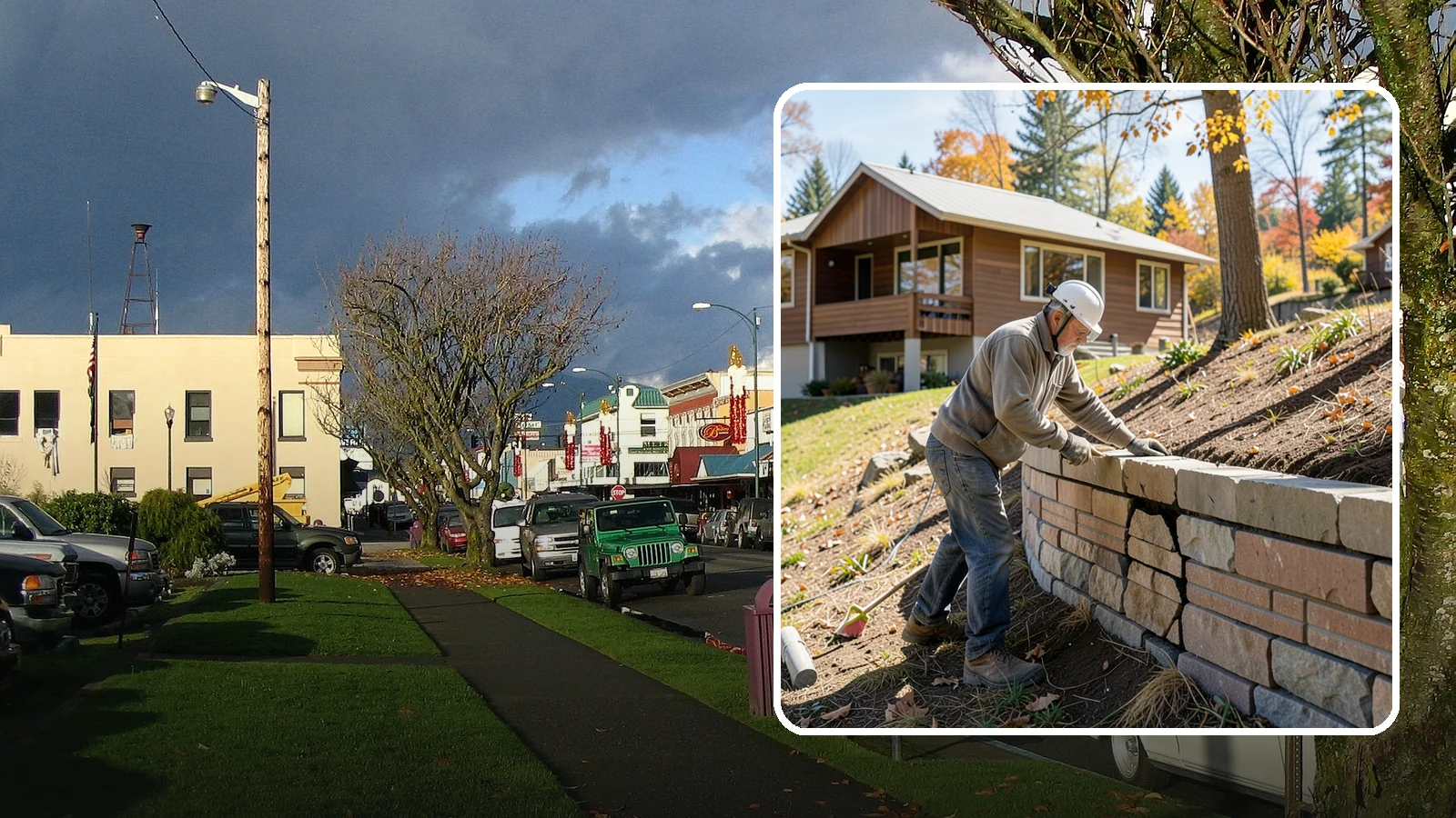 Retaining Wall Repair in Arlington, Snohomish County, WA - Diagnosing and fixing leaning, cracking, or bulging retaining walls before they fail and damage your property.