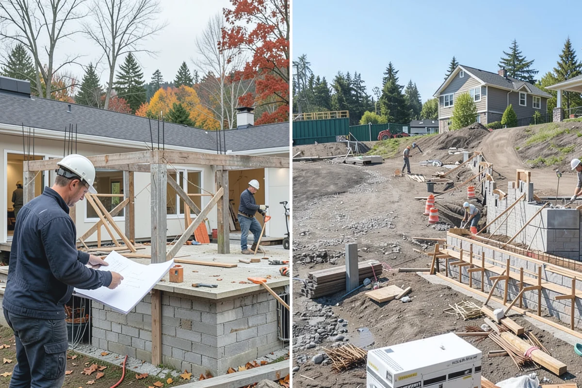 Retaining Wall Repair in Bonney Lake, Pierce County, WA - Inspect the wall and diagnose the cause of failure