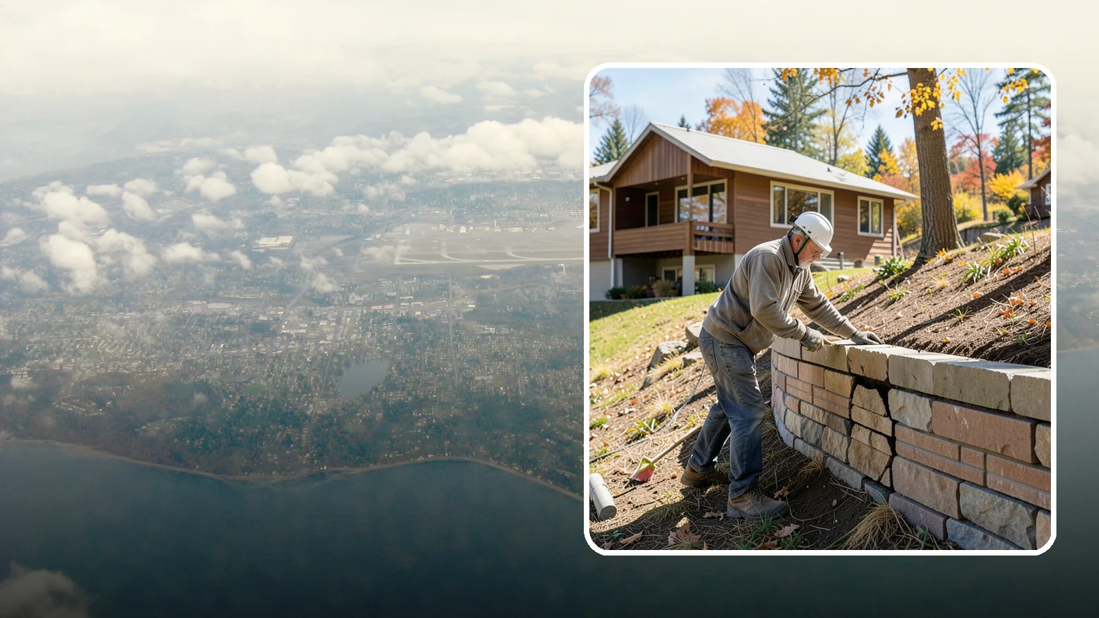 Retaining Wall Repair in Burien, King County, WA - Diagnosing and fixing leaning, cracking, or bulging retaining walls before they fail and damage your property.
