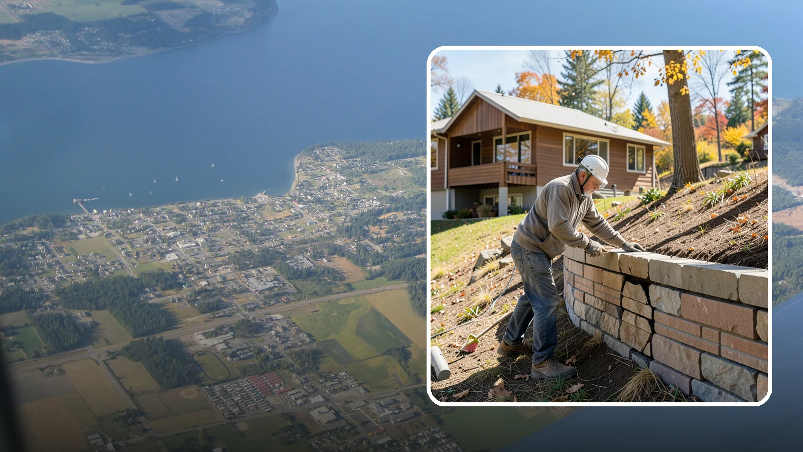 Retaining Wall Repair in Coupeville, Island County, WA - Diagnosing and fixing leaning, cracking, or bulging retaining walls before they fail and damage your property.