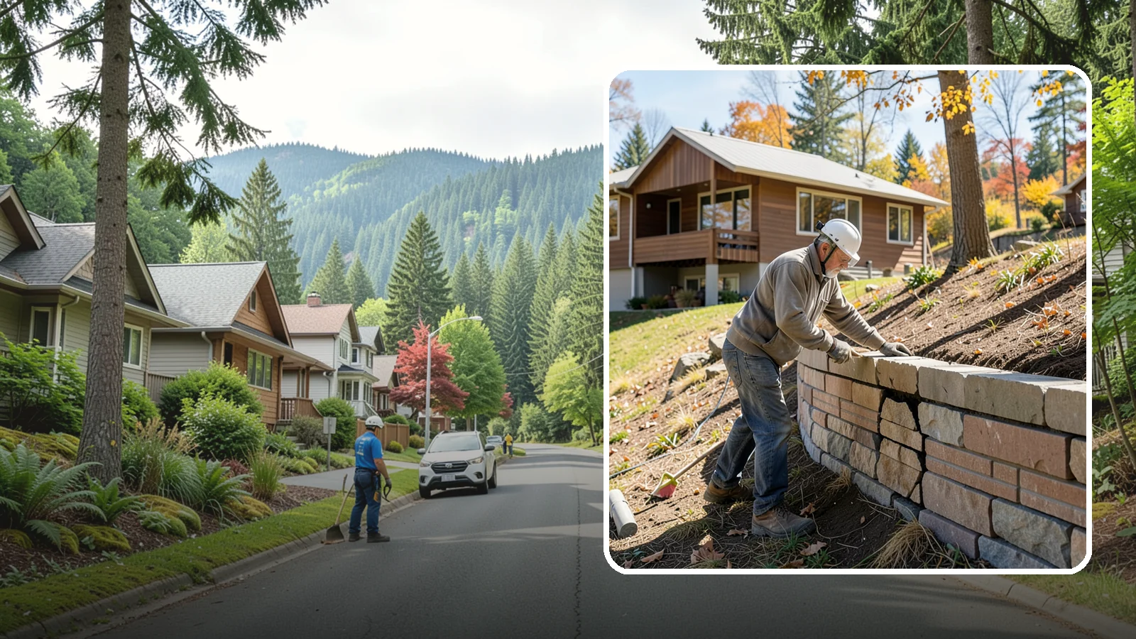 Retaining Wall Repair in Darrington, Snohomish County, WA - Diagnosing and fixing leaning, cracking, or bulging retaining walls before they fail and damage your property.