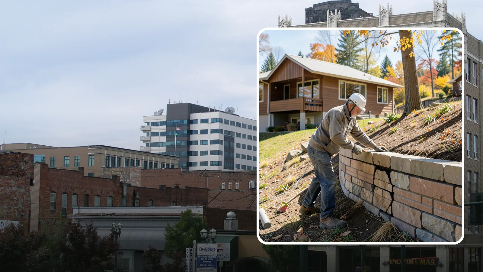 Retaining Wall Repair in Everett, Snohomish County, WA - Diagnosing and fixing leaning, cracking, or bulging retaining walls before they fail and damage your property.