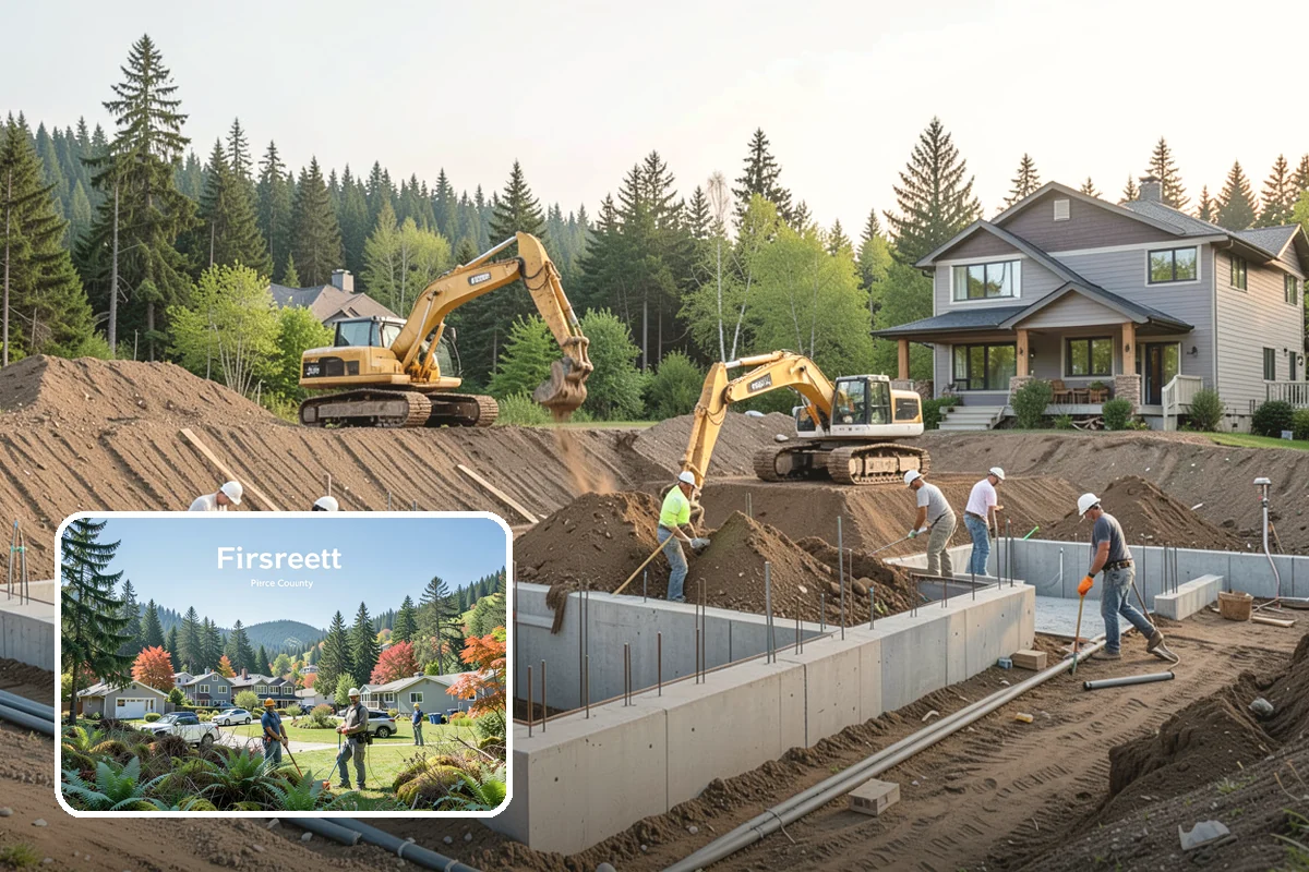Retaining Wall Repair in Fircrest, Pierce County, WA - Stops a failing wall before it collapses