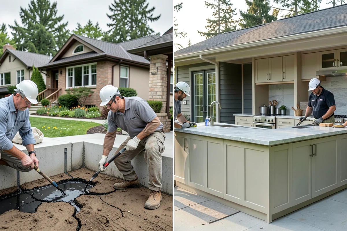 Retaining Wall Repair in Fircrest, Pierce County, WA - Inspect the wall and diagnose the cause of failure