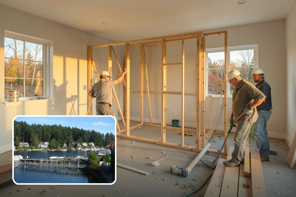 Retaining Wall Repair in Gig Harbor, Pierce County, WA - Stops a failing wall before it collapses