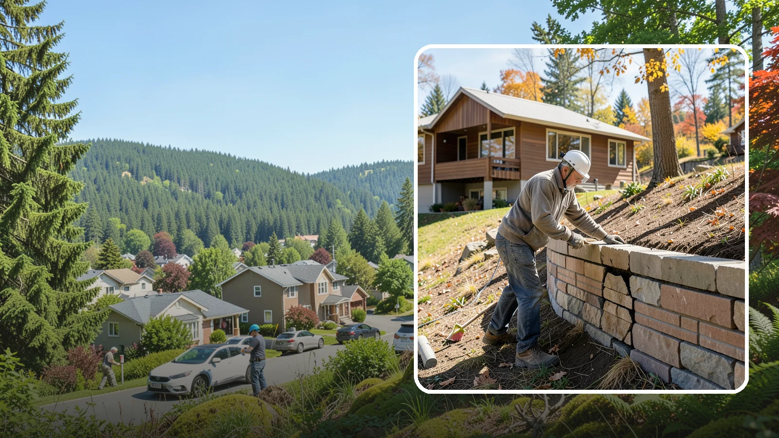 Retaining Wall Repair in Index, Snohomish County, WA - Diagnosing and fixing leaning, cracking, or bulging retaining walls before they fail and damage your property.