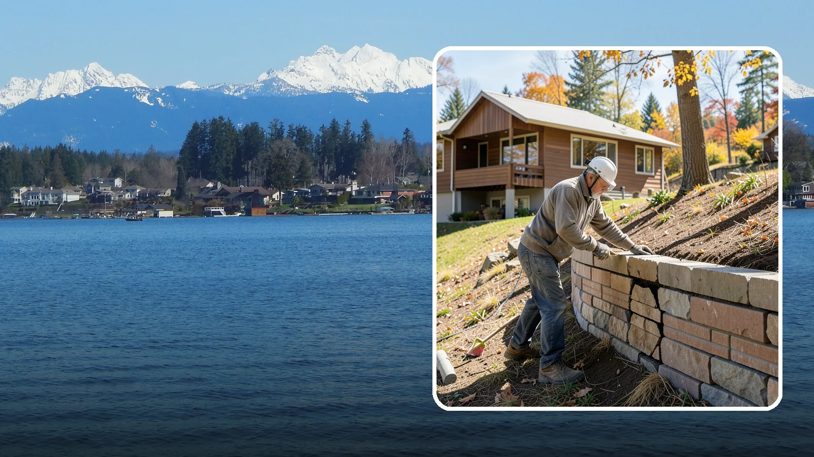 Retaining Wall Repair in Lake Stevens, Snohomish County, WA - Diagnosing and fixing leaning, cracking, or bulging retaining walls before they fail and damage your property.