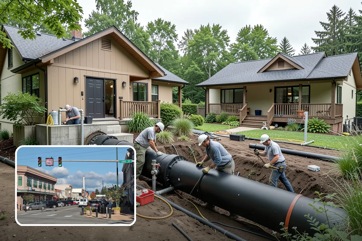 Retaining Wall Repair in Monroe, Snohomish County, WA - Stops a failing wall before it collapses