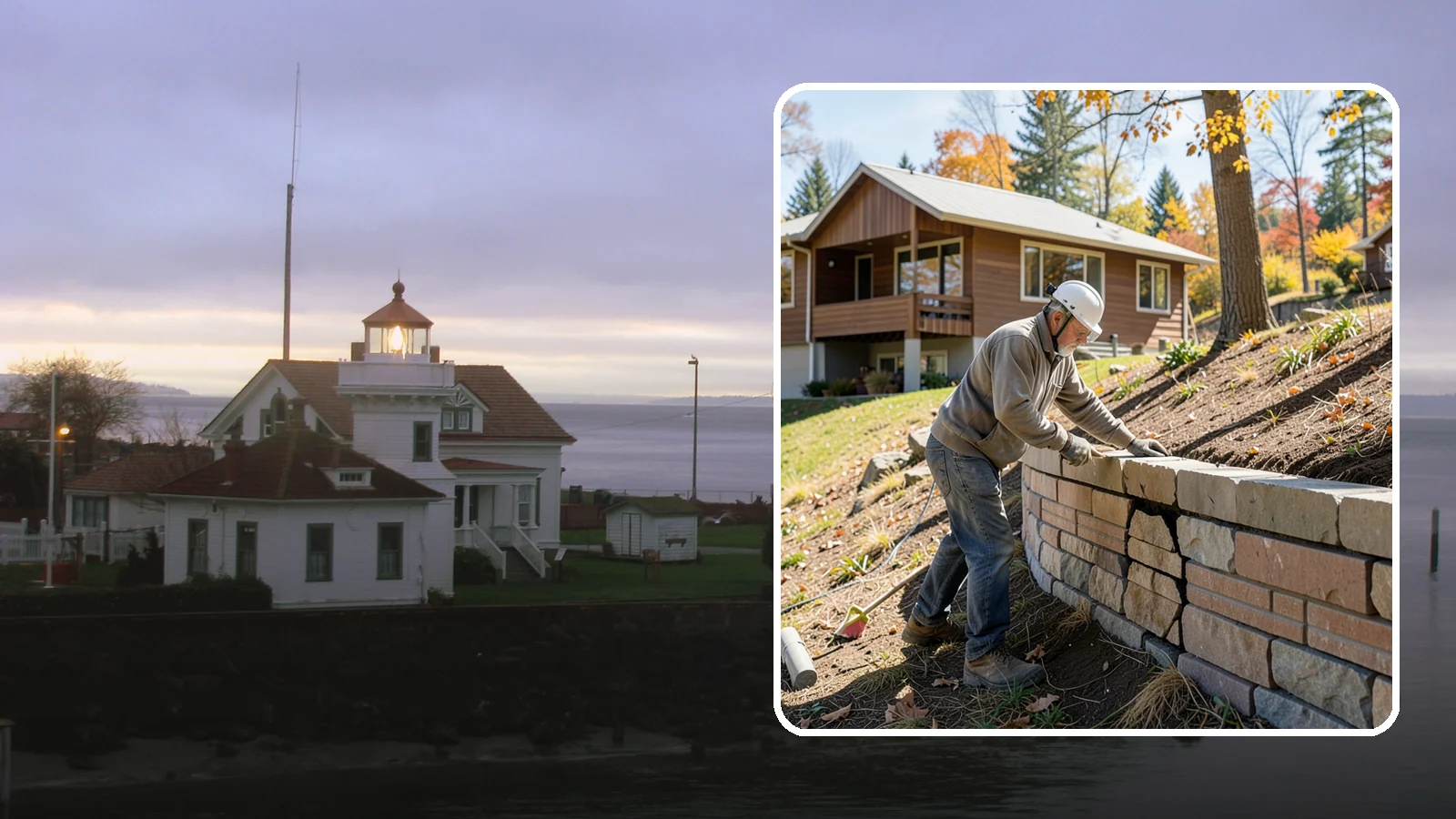 Retaining Wall Repair in Mukilteo, Snohomish County, WA - Diagnosing and fixing leaning, cracking, or bulging retaining walls before they fail and damage your property.