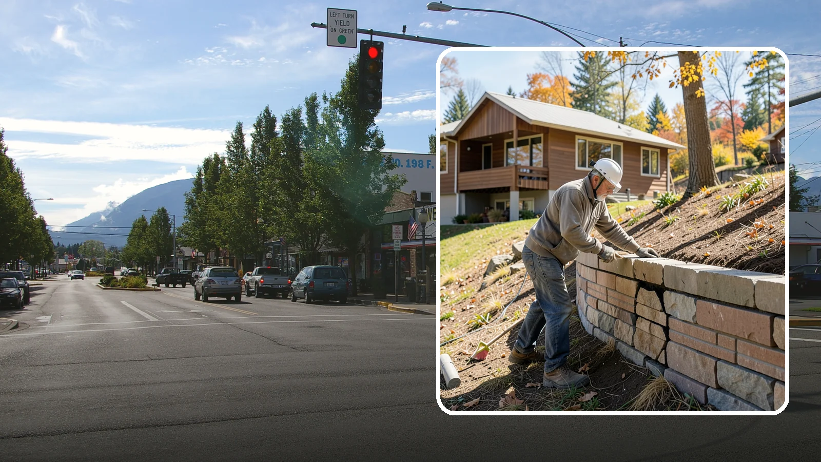Retaining Wall Repair in North Bend, King County, WA - Diagnosing and fixing leaning, cracking, or bulging retaining walls before they fail and damage your property.