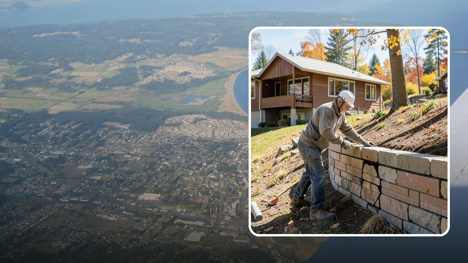 Retaining Wall Repair in Oak Harbor, Island County, WA - Diagnosing and fixing leaning, cracking, or bulging retaining walls before they fail and damage your property.