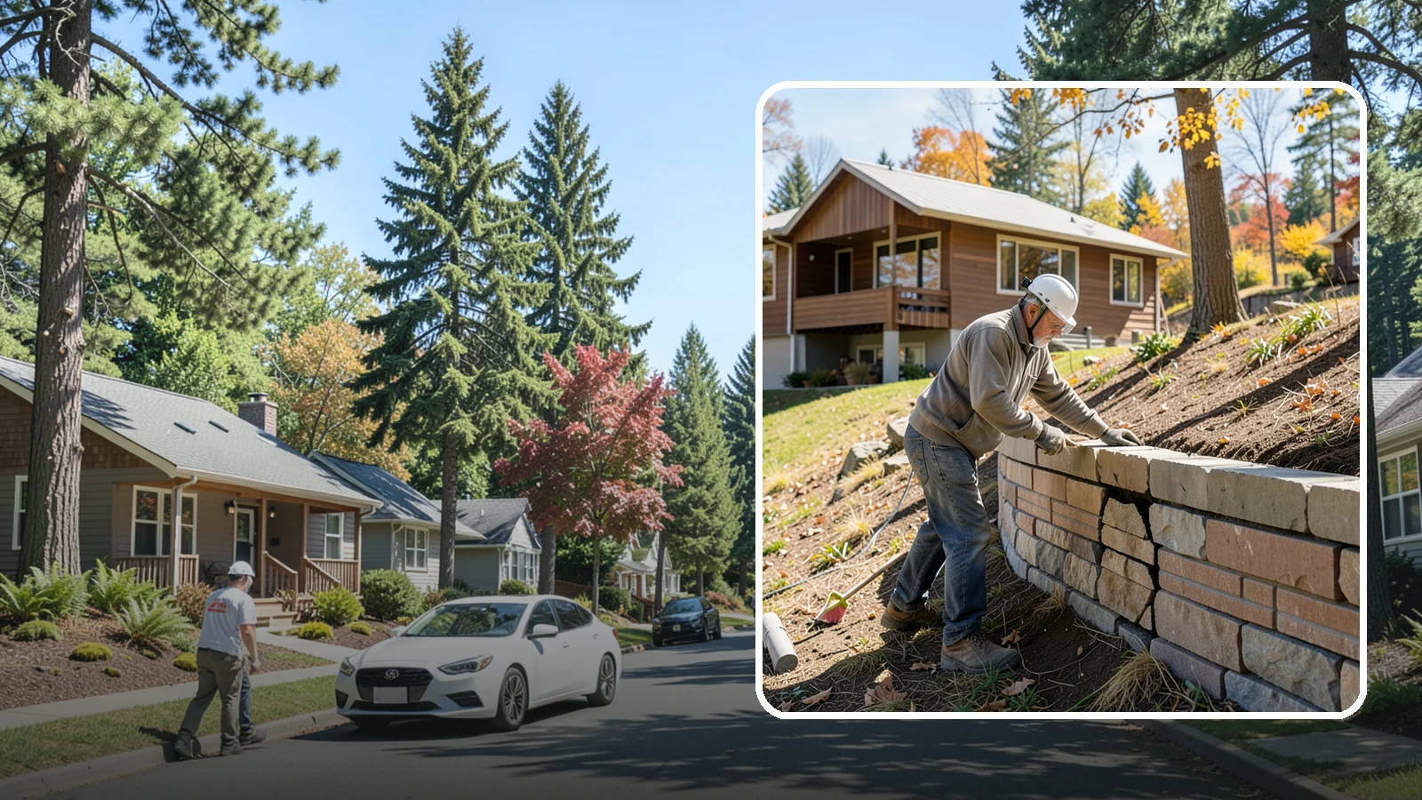 Retaining Wall Repair in Orting, Pierce County, WA - Diagnosing and fixing leaning, cracking, or bulging retaining walls before they fail and damage your property.