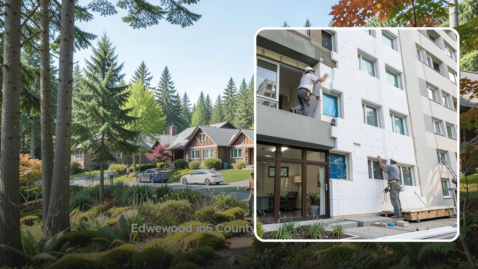 Rigid Foam Insulation in Edgewood, Pierce County, WA - We install rigid foam board to add continuous insulation and reduce thermal bridging on Northwest homes.