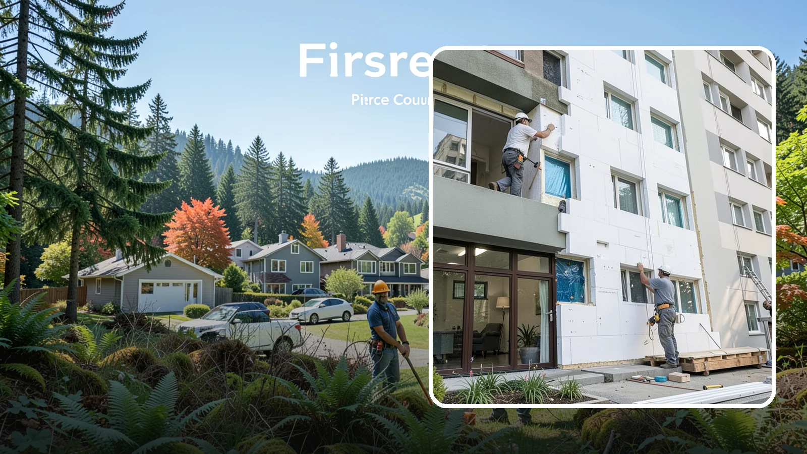 Rigid Foam Insulation in Fircrest, Pierce County, WA - We install rigid foam board to add continuous insulation and reduce thermal bridging on Northwest homes.