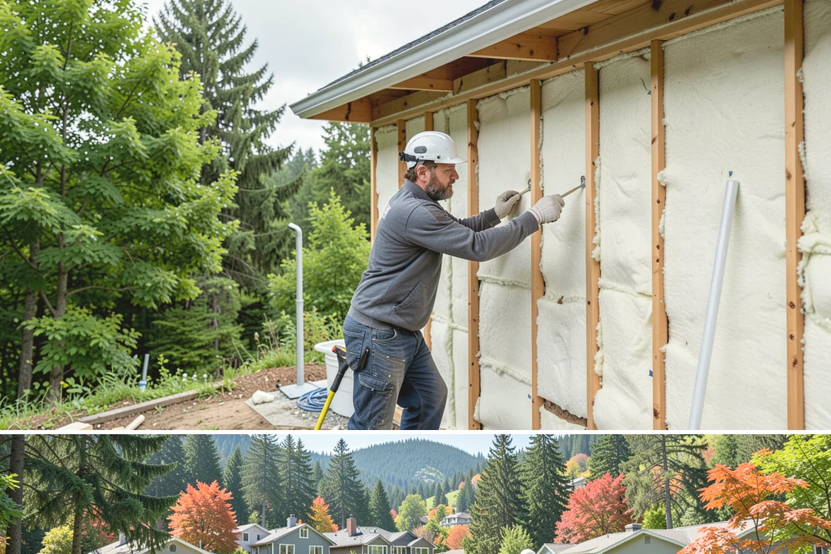 Rigid Foam Insulation in Fircrest, Pierce County, WA - Rigid foam installs year-round and is often added during siding, foundation, or remodel work.