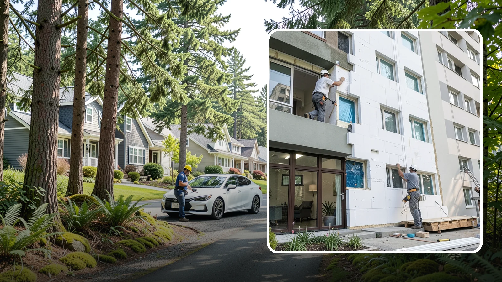 Rigid Foam Insulation in Normandy Park, King County, WA - We install rigid foam board to add continuous insulation and reduce thermal bridging on Northwest homes.