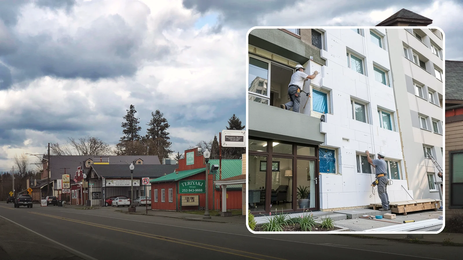 Rigid Foam Insulation in Roy, Pierce County, WA - We install rigid foam board to add continuous insulation and reduce thermal bridging on Northwest homes.