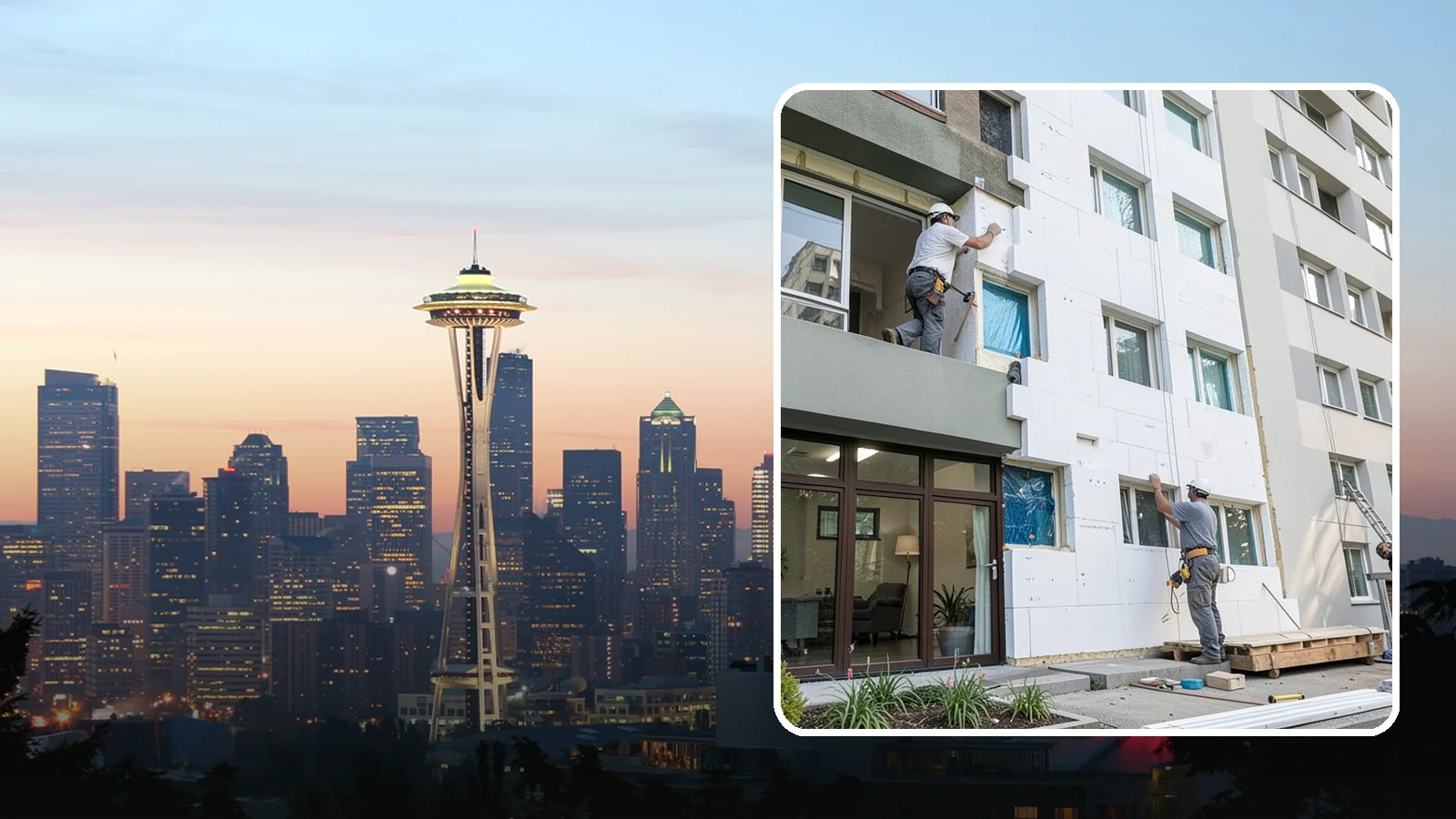 Rigid Foam Insulation in Seattle, King County, WA - We install rigid foam board to add continuous insulation and reduce thermal bridging on Northwest homes.