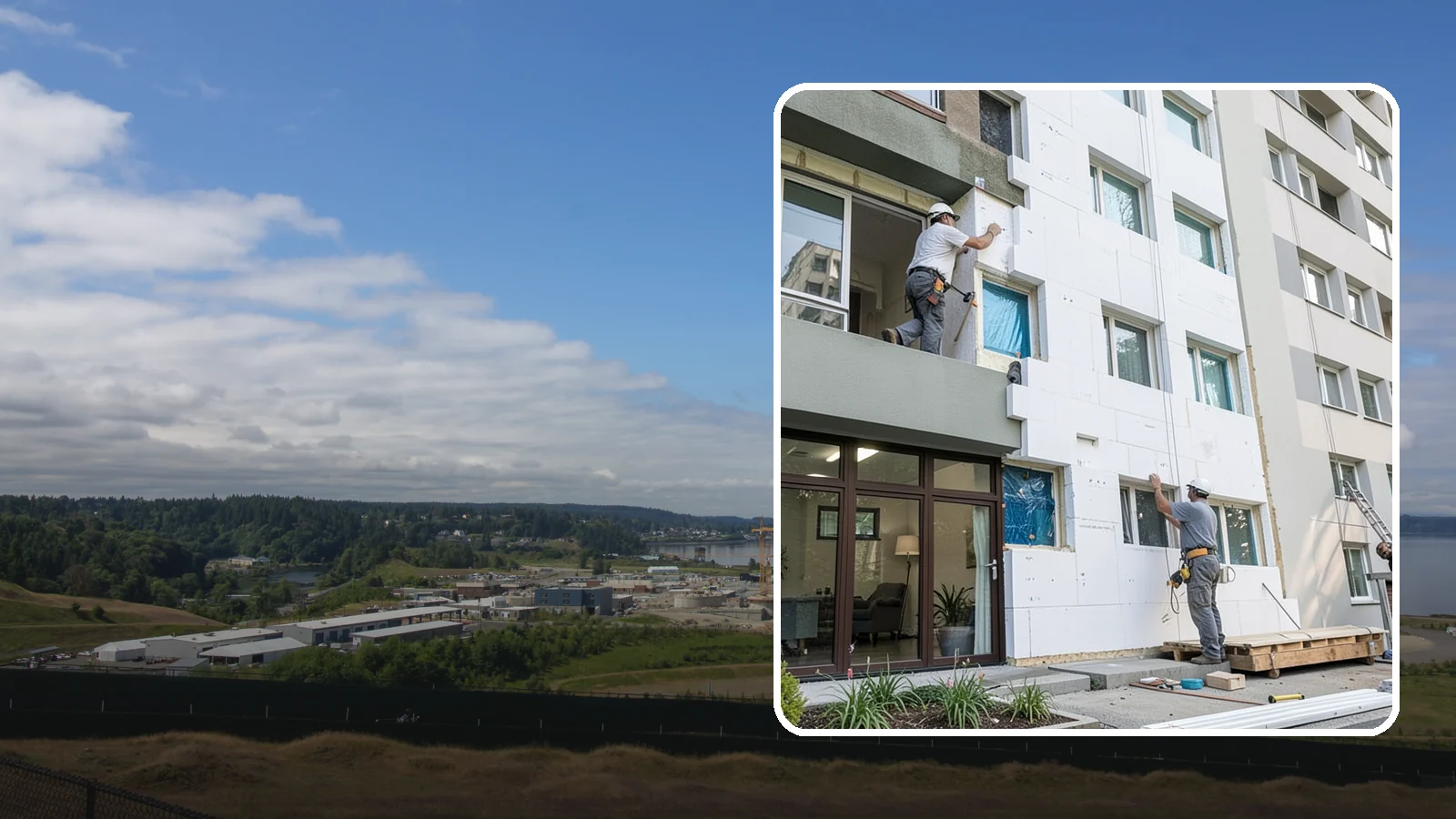 Rigid Foam Insulation in University Place, Pierce County, WA - We install rigid foam board to add continuous insulation and reduce thermal bridging on Northwest homes.