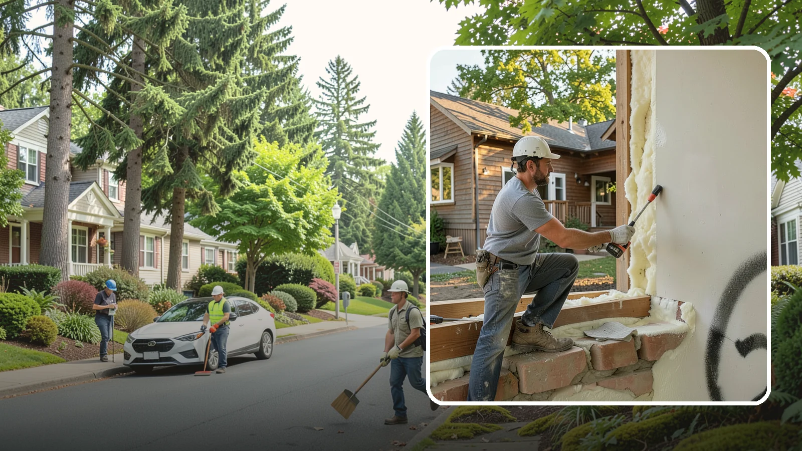 Rim Joist Insulation in Beaux Arts Village, King County, WA - We insulate and air-seal rim joists, a major source of cold drafts and moisture in Northwest homes.