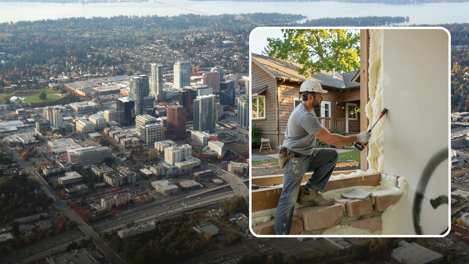 Rim Joist Insulation in Bellevue, King County, WA - We insulate and air-seal rim joists, a major source of cold drafts and moisture in Northwest homes.