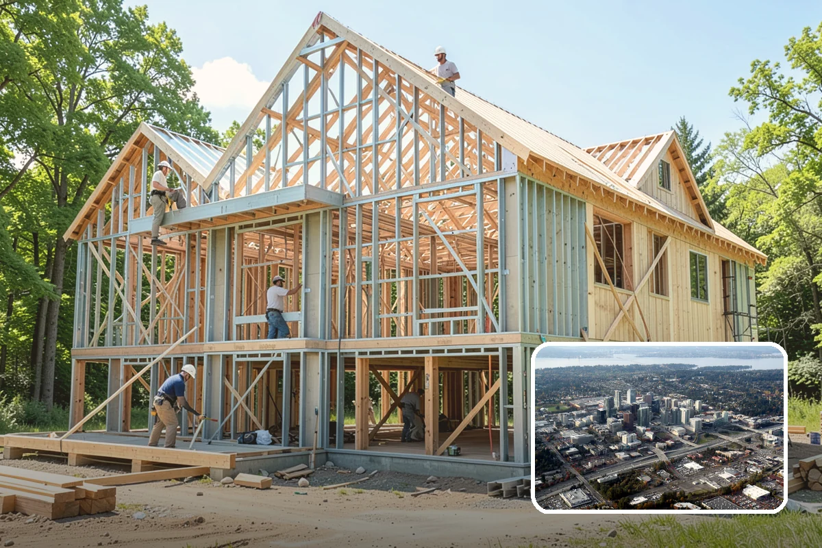 Rim Joist Insulation in Bellevue, King County, WA - Stops significant drafts at the foundation band