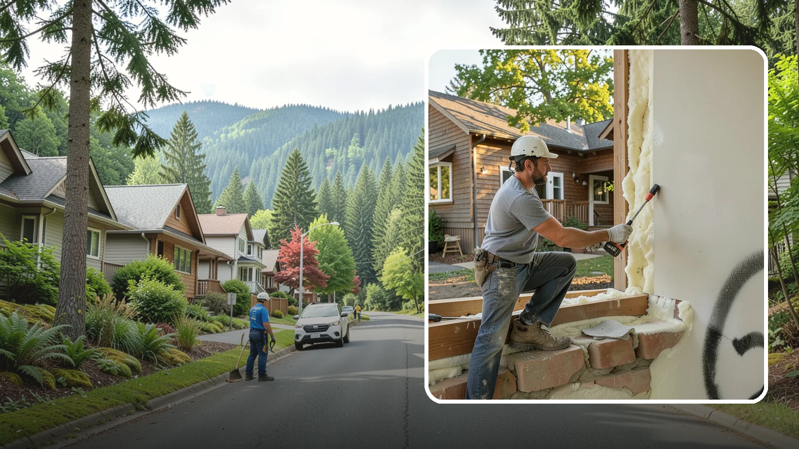 Rim Joist Insulation in Darrington, Snohomish County, WA - We insulate and air-seal rim joists, a major source of cold drafts and moisture in Northwest homes.