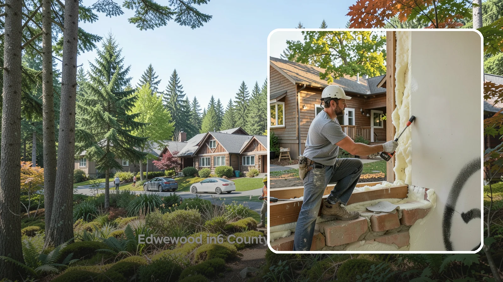 Rim Joist Insulation in Edgewood, Pierce County, WA - We insulate and air-seal rim joists, a major source of cold drafts and moisture in Northwest homes.