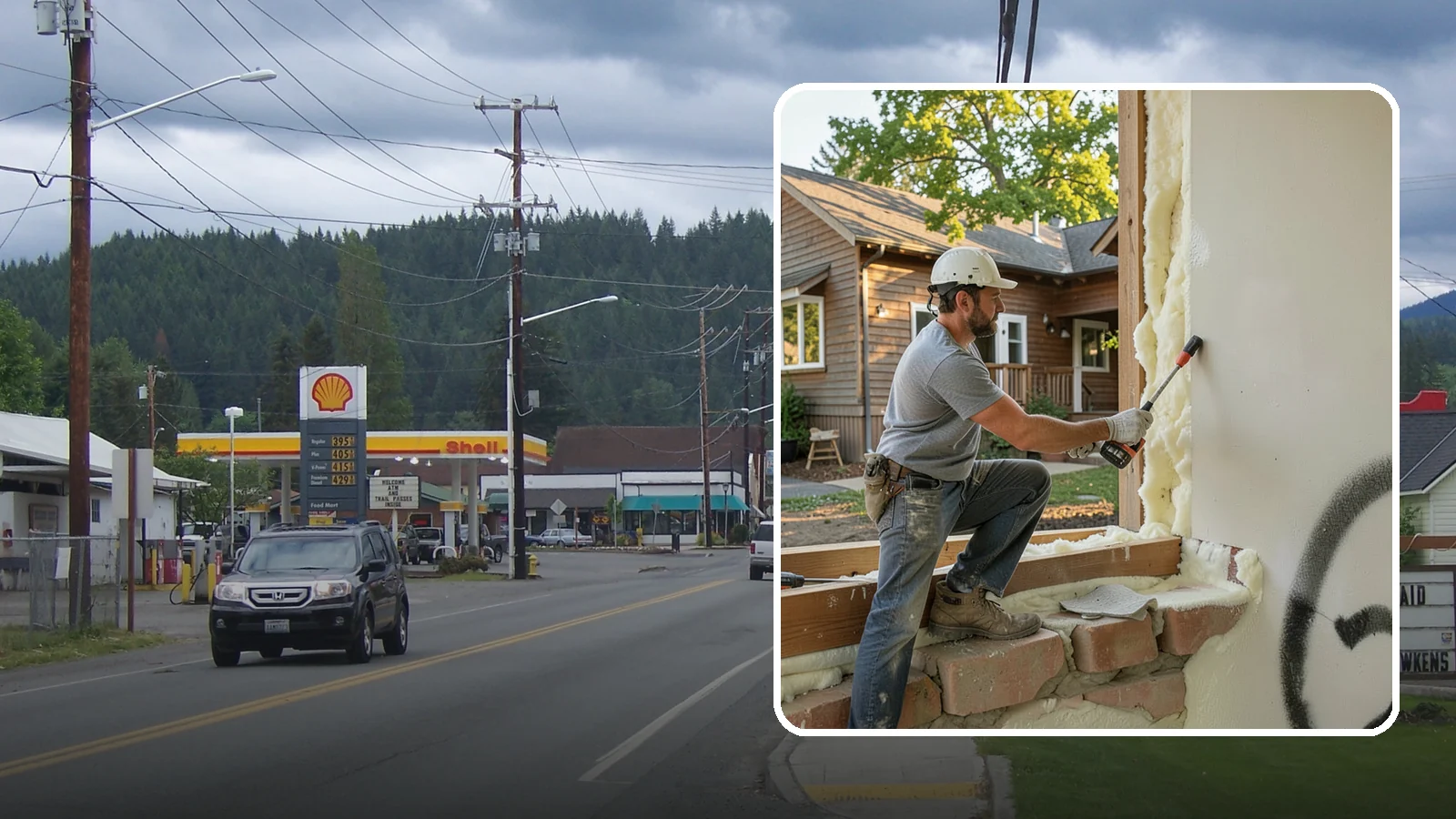 Rim Joist Insulation in Granite Falls, Snohomish County, WA - We insulate and air-seal rim joists, a major source of cold drafts and moisture in Northwest homes.